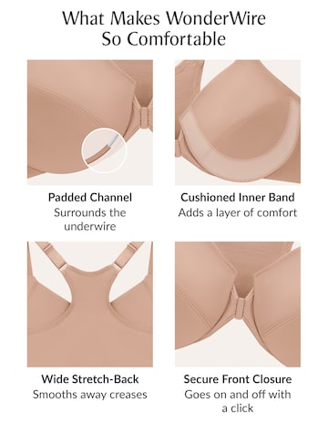 Glamorise Plus Size Front-Fastening WonderWire Bra 1247