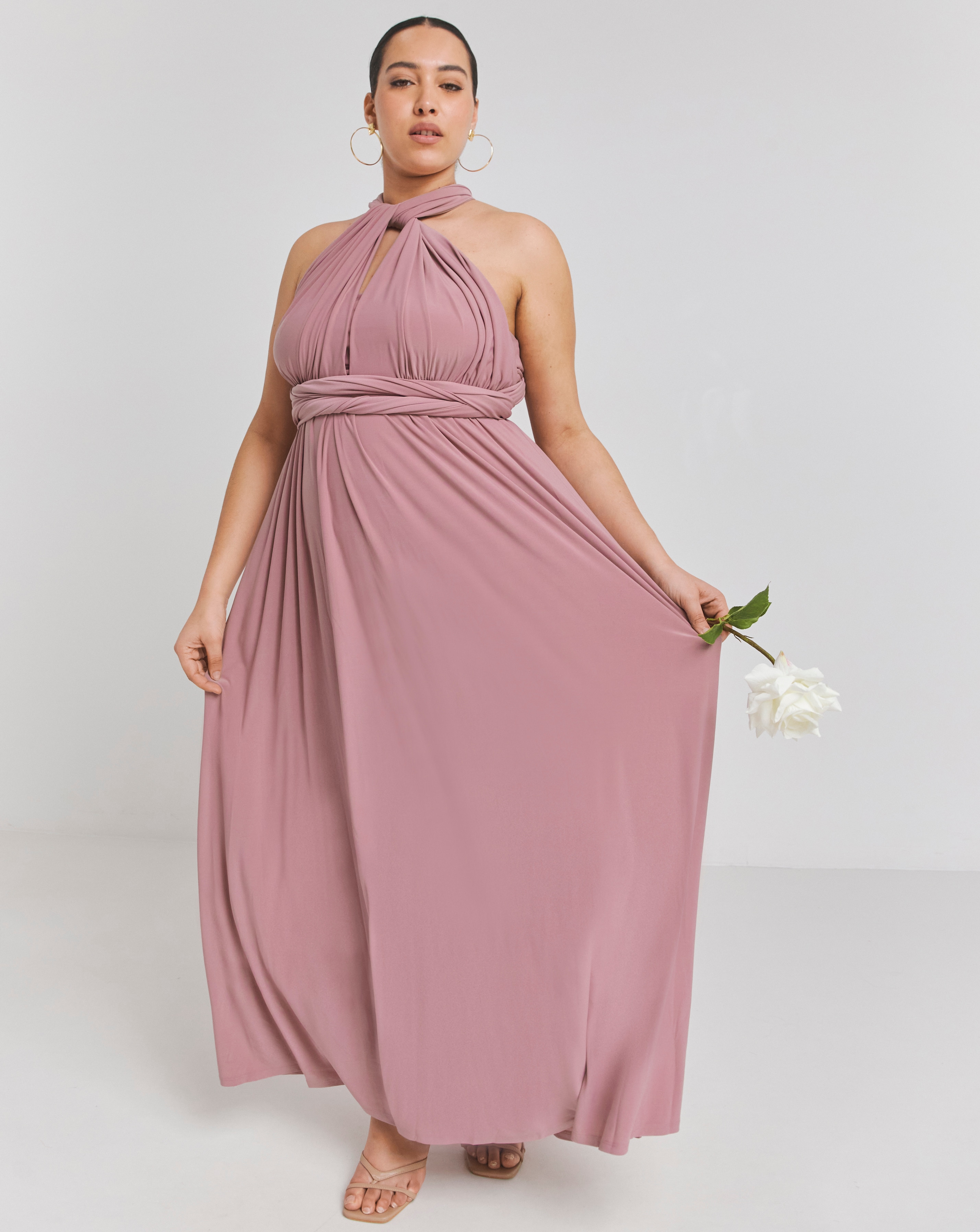 Pink Multi-Ways To Wear Maxi Dress