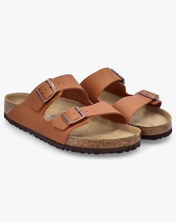 Birkenstock Men's Arizona Ginger Birko-Flor Two Bar Mules Standard Fit