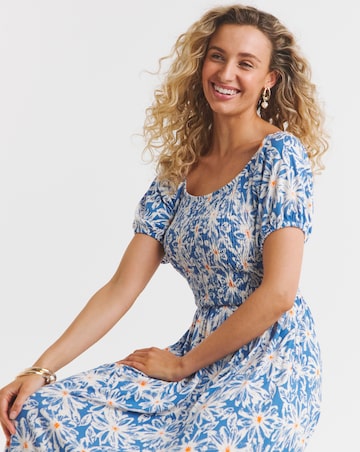 Joe Browns Daisy Day Shirred Jersey Maxi Dress