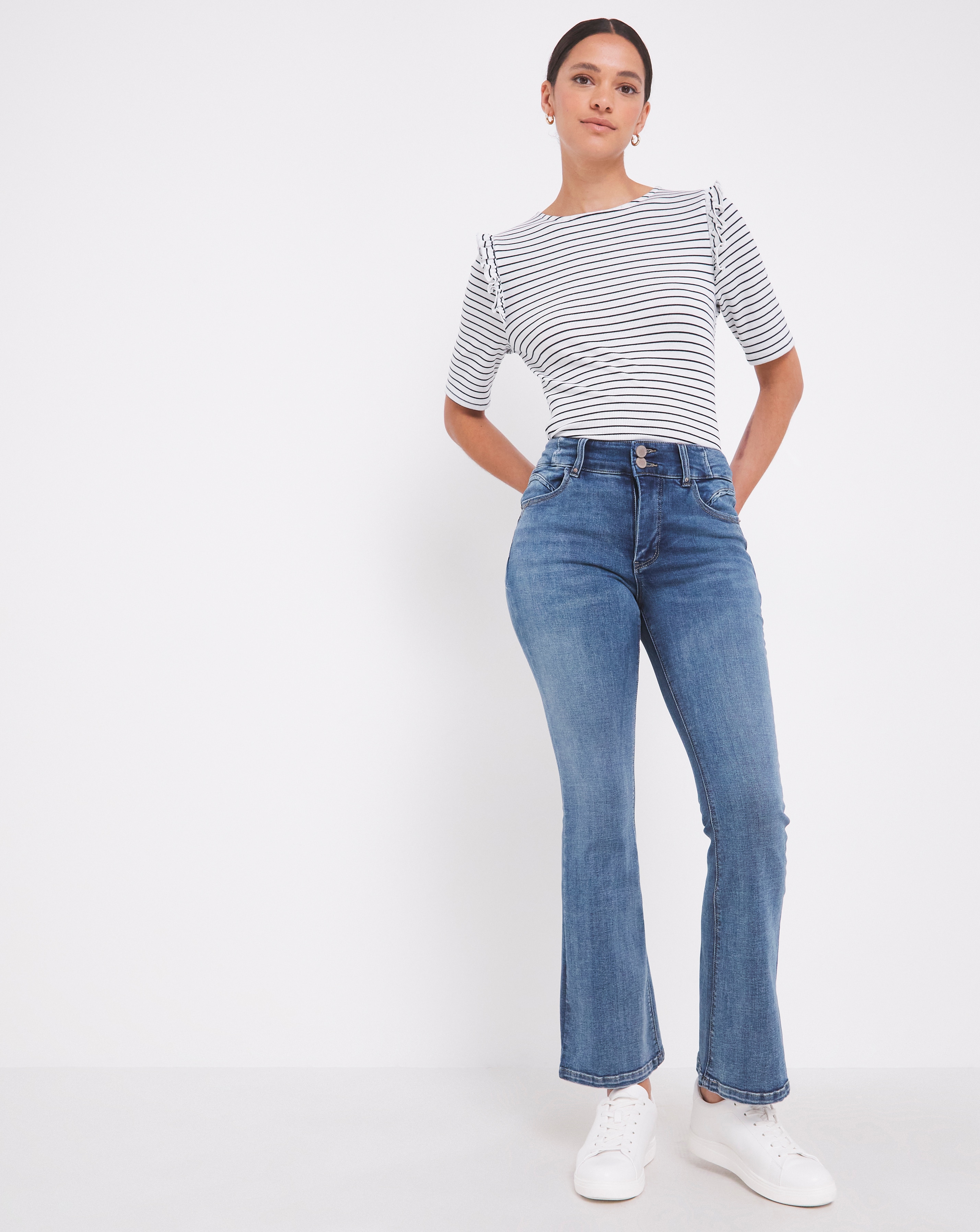 Dream Sculpt Mid Blue Bootcut Jeans