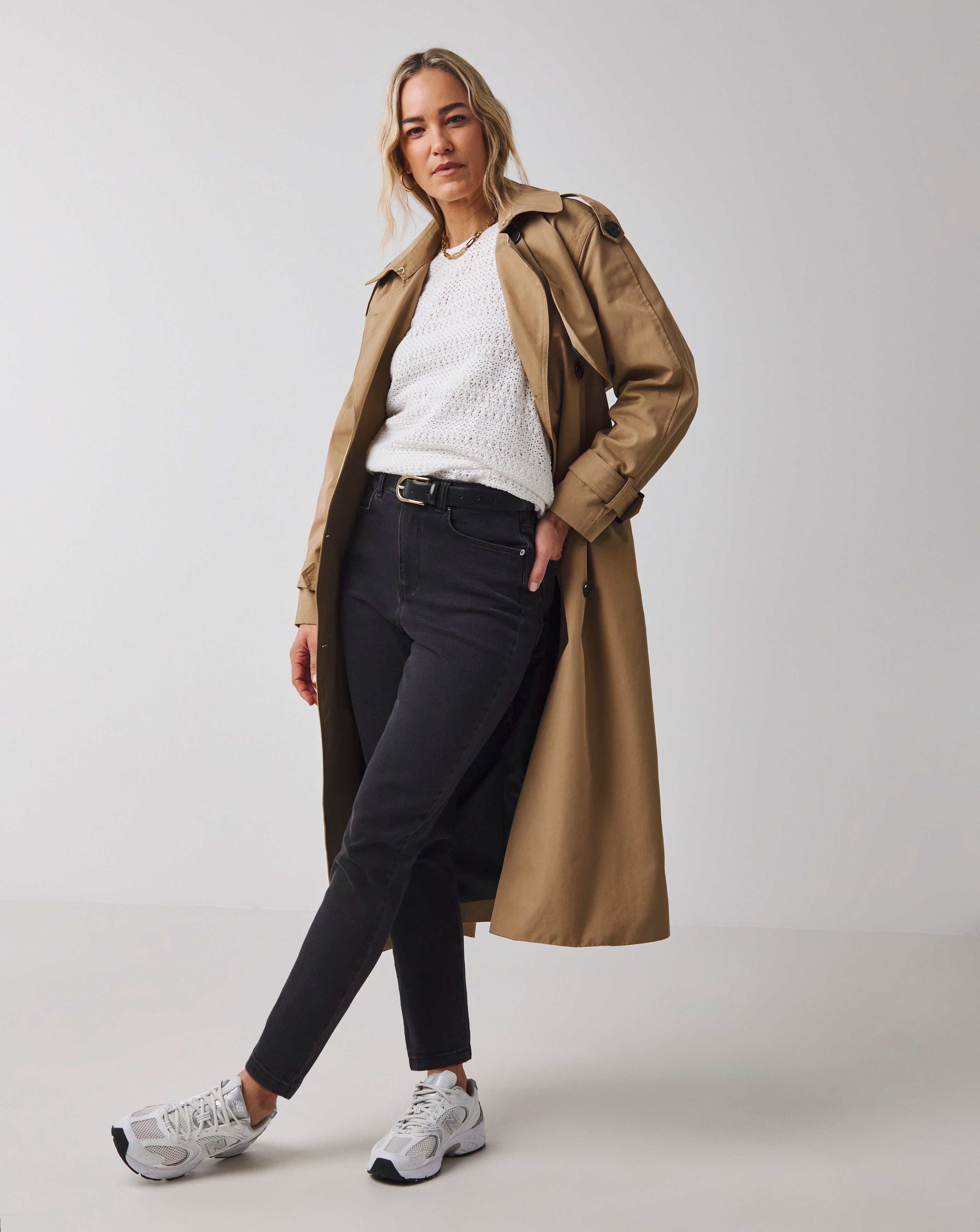 Washed Black Slim Mom Jeans