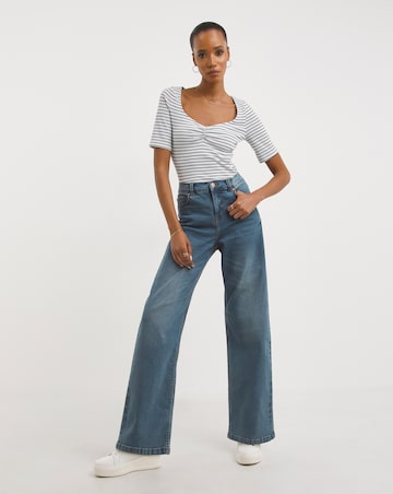 Light Mid Wash 24/7 Wide Leg Jeans