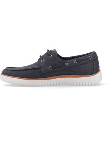 Hush Puppies Daniel Canvas Boat Shoe