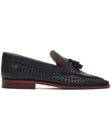 Base London Bracken Leather Weave Loafer