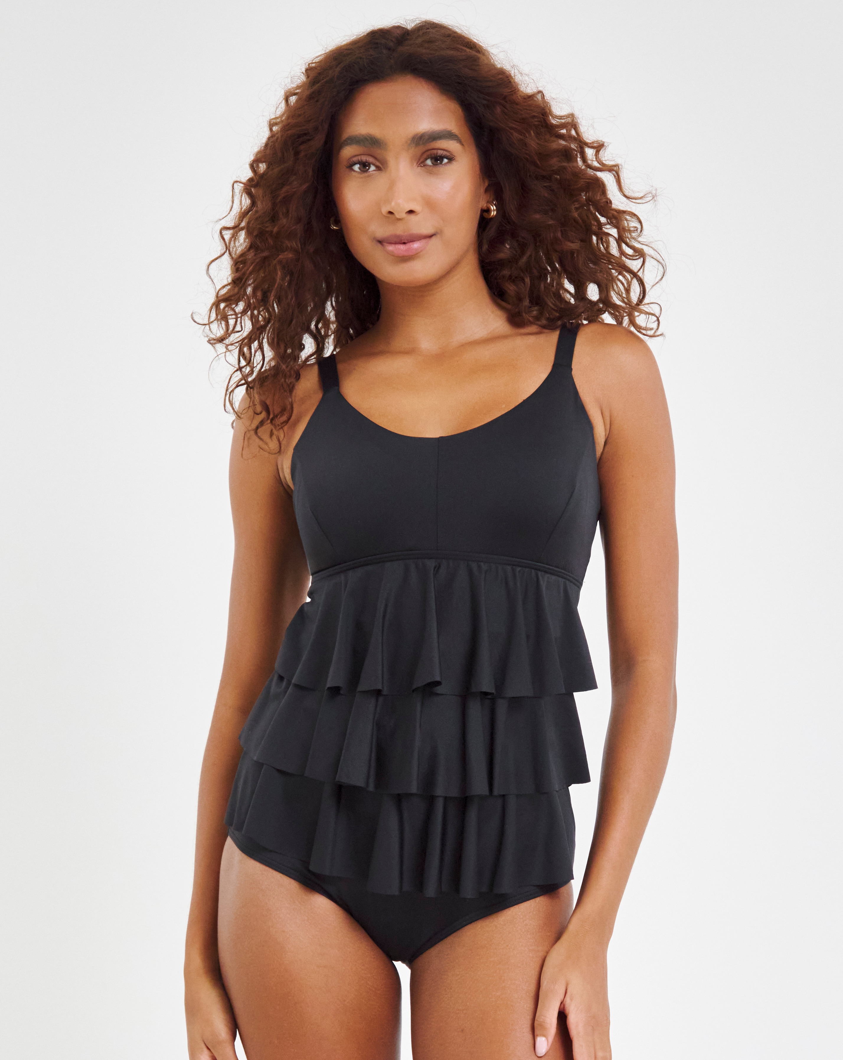 MAGISCULPT Illusion Ruffle Swimsuit