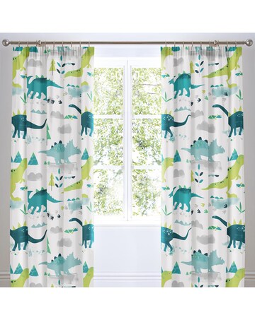 Bedlam Dino Pencil Pleat Curtains