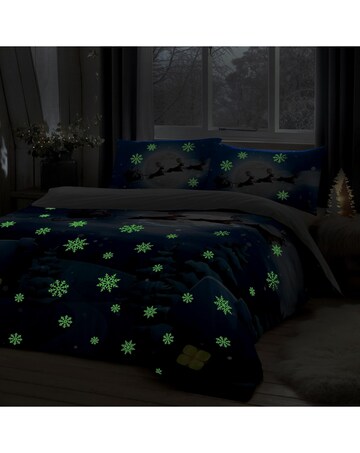 Bedlam Santa Glow In The Dark Duvet Cover Set