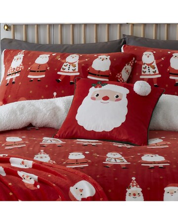 Bedlam Jolly Santa Filled Cushion