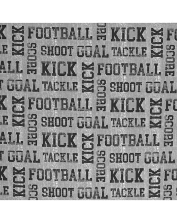 Bedlam Football Pencil Pleat Curtains