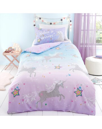 Bedlam Ombre Unicorn Duvet Cover Set