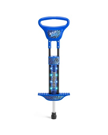 Xootz Wild Rider LED Pogo Stick - Blue