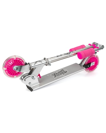 Xoo Folding Scooter Led Wheels - Pink