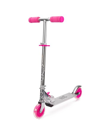 Xoo Folding Scooter Led Wheels - Pink