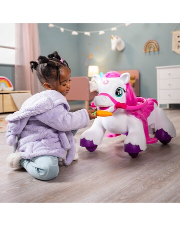 Xootz Magical Unicorn Ride-On - White