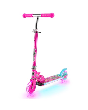 Xootz Wild Rider LED Scooter - Pink