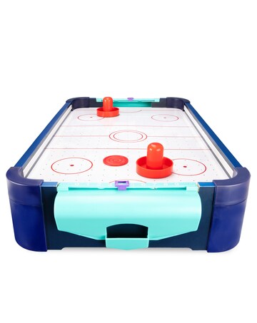 20" LED Air Hockey Games Table - Navy Blue