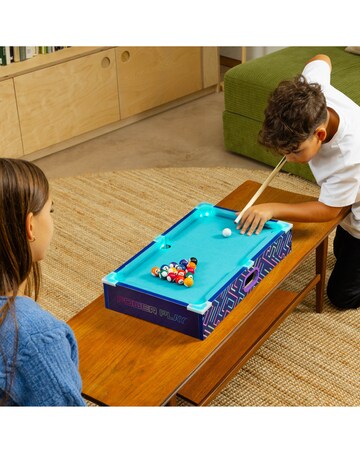 20" LED Pool Games Table - Navy Blue