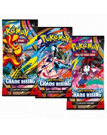Pokemon (TCG): Mega Evolution Chaos Rising Booster Pack Assortment * 3
