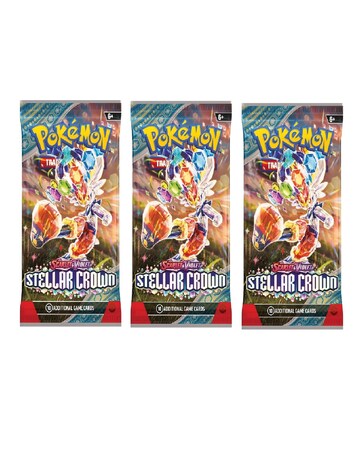 Pokemon (TCG): Scarlet & Violet Stellar Crown Booster Pack * 3