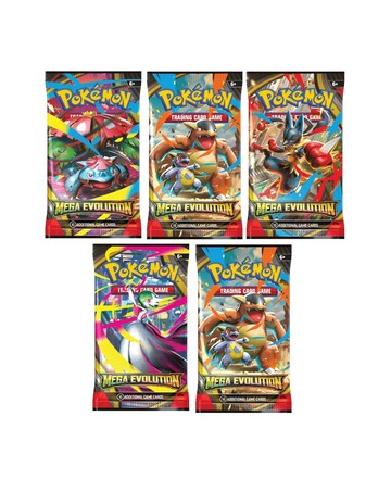 Pokemon (TCG): Mega Evolution Single Booster * 5 Pack