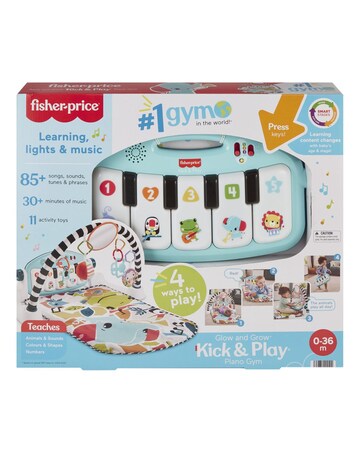 Fisher Price Glow & Grow Kick & Play Gym Blue