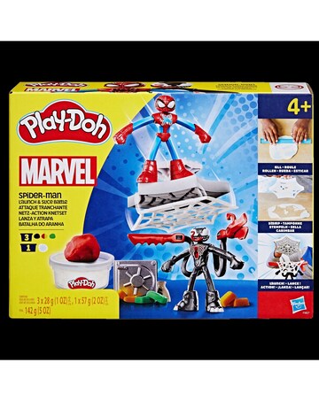Play-Doh Spiderman Launch and Slice Battle