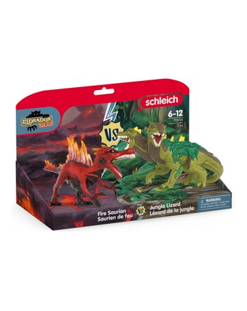Schleich - Fire Saurian VS Jungle Lizard