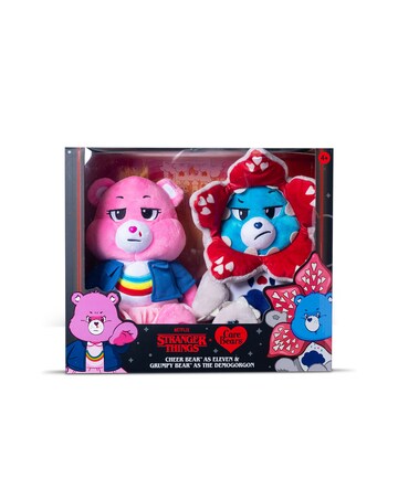 Care Bears 30cm Stranger Things 2pk - Cheer as Eleven & Grumpy as Demogorgon