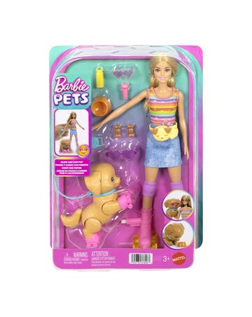 Barbie Roller Skating Doll & Pet Pal (Blonde)