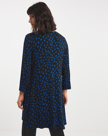 3/4 Sleeve Zip Detail Swing Tunic