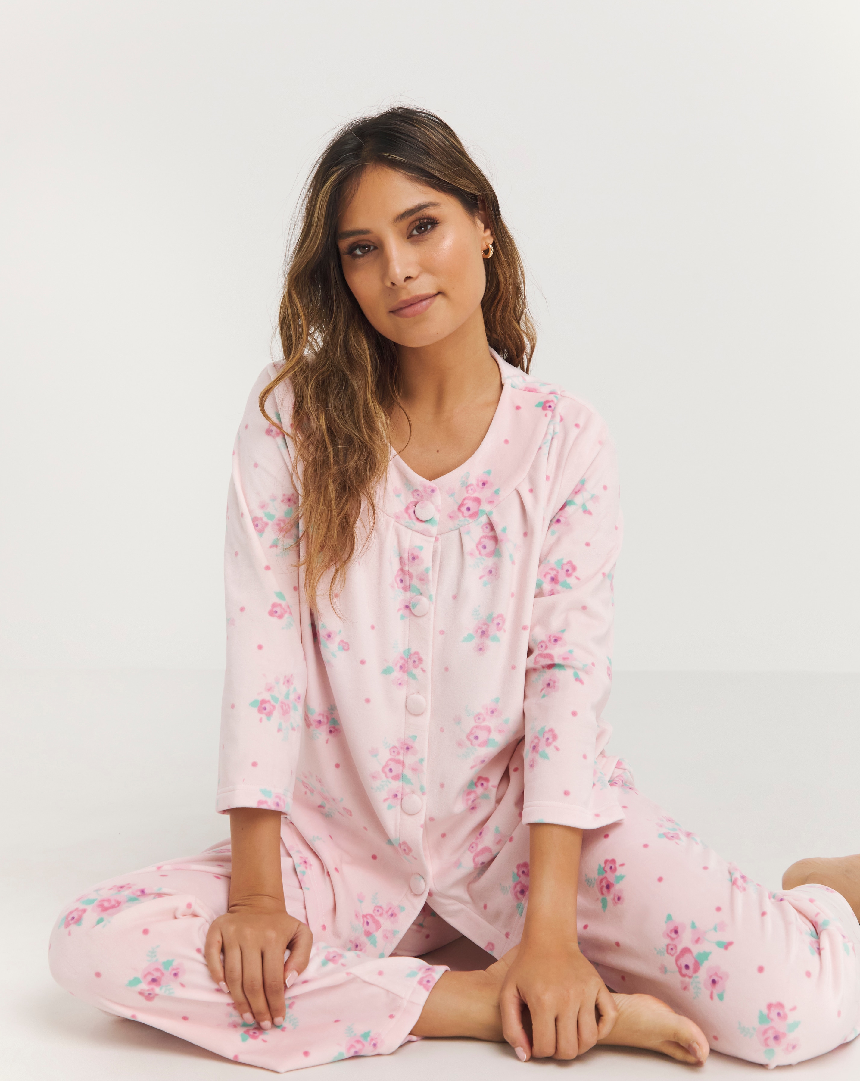 Julipa Fleece Button Through Pyjama Set Ambrose Wilson