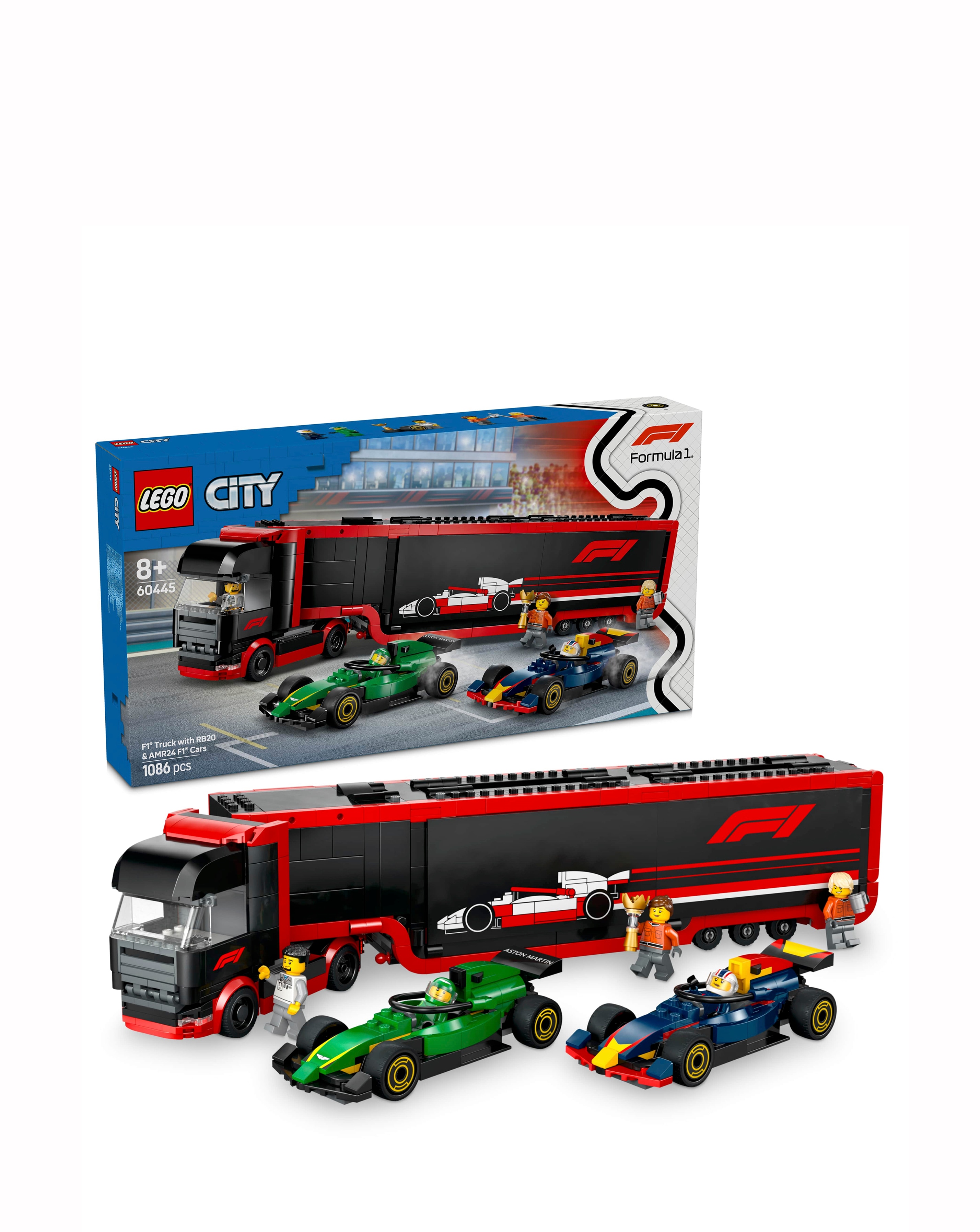 LEGO City F1 Truck with RB20 & AMR24