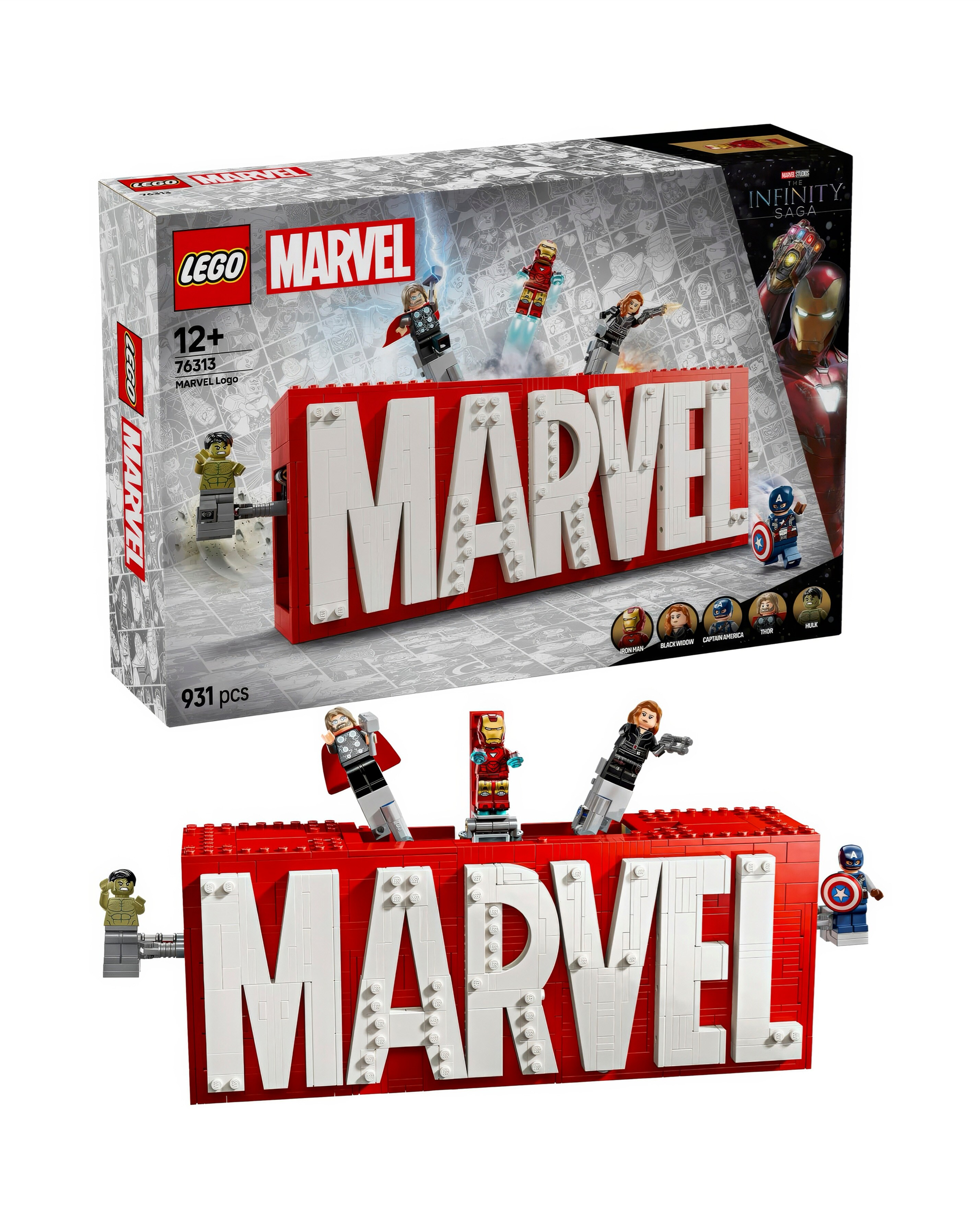 LEGO Marvel: MARVEL Logo & Minifigures