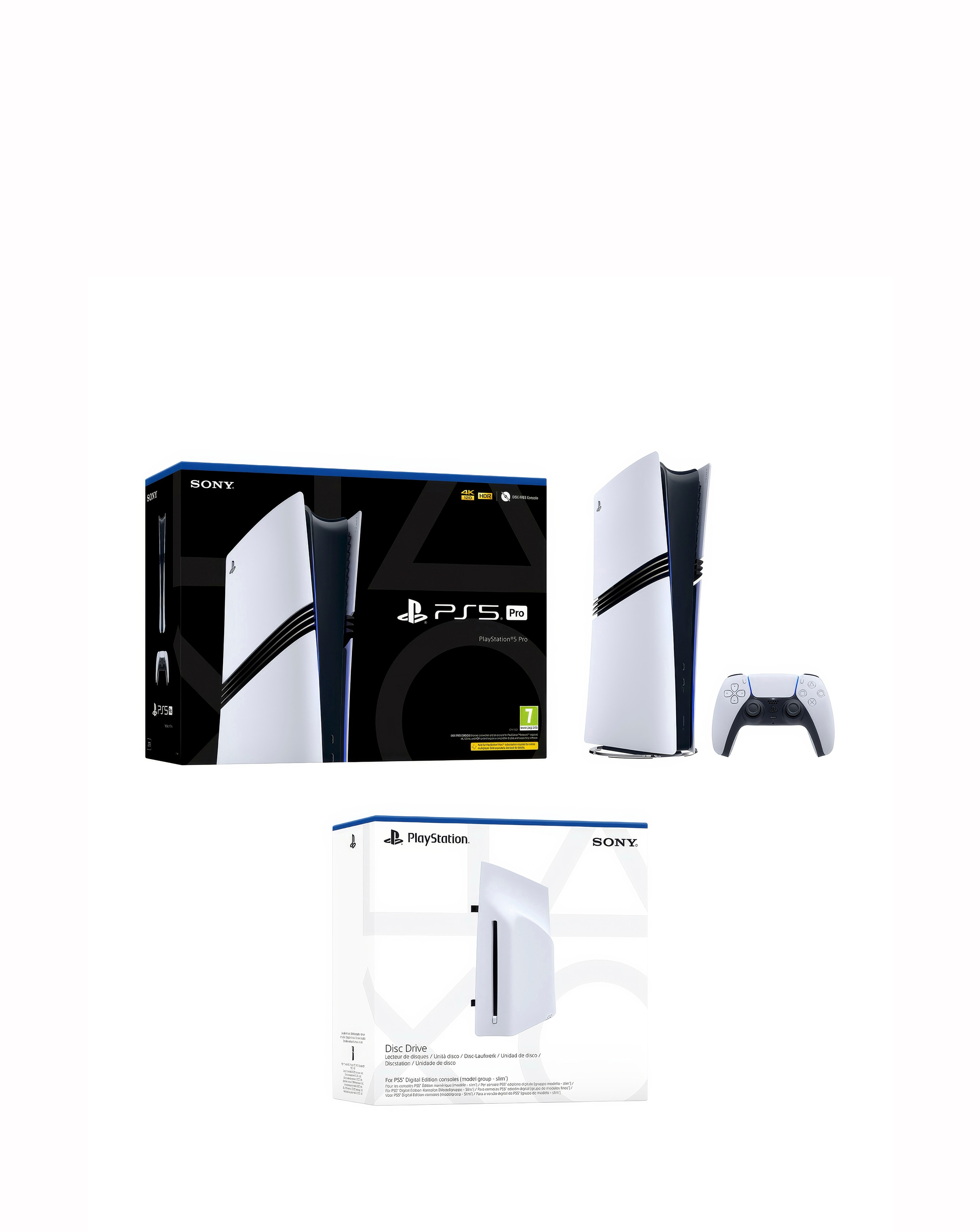 PlayStation 5 Pro & Disc Drive Bundle