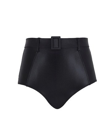 Panache Obsidian High Waist Belted Bikini Bottom