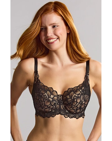 Panache Allure Full Cup Wired Bra Black/Latte