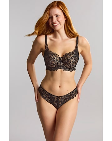 Panache Allure Full Cup Wired Bra Black/Latte