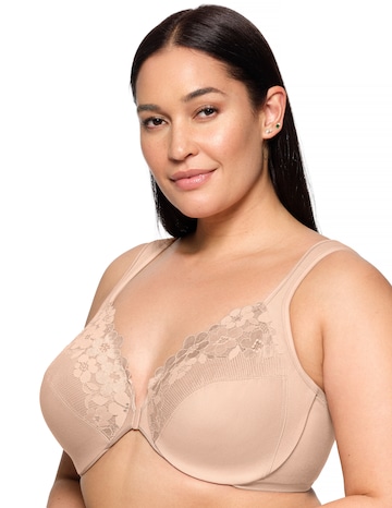 Glamorise Plus Size Front-Close Cotton WonderWire 1241