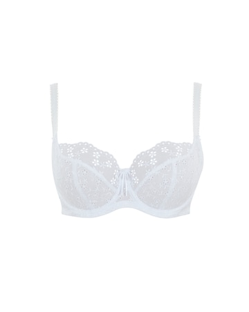 Panache Charlotte Broderie Anglaise Balcony Wired Bra White