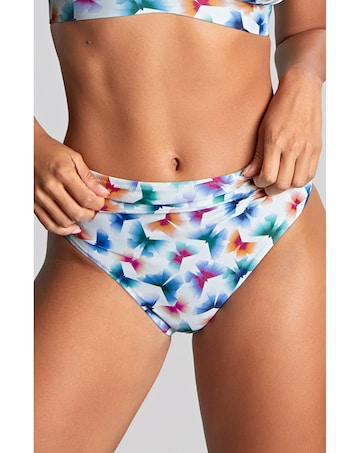 Panache Midi Bikini Bottom Flutter Print