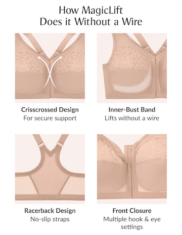 Glamorise Plus Size MagicLift Racerback Bra 1206