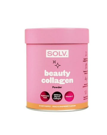 SOLV. Collagen Peach & Raspberry Powder 188g Tube