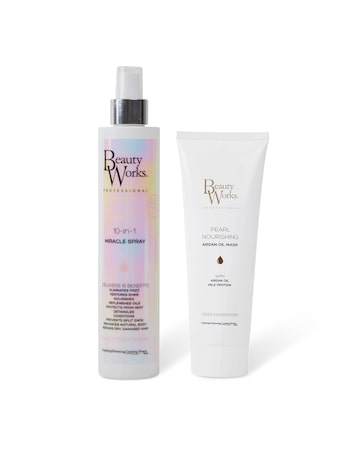 Beauty Works 10-in-1 Miracle Spray and Pearl Nourishing Mask Bundle