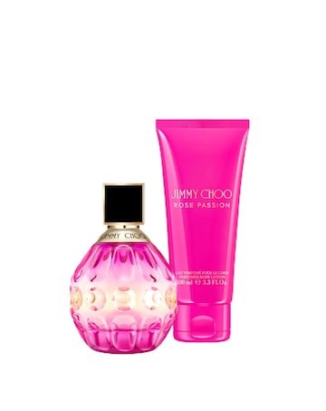 Jimmy Choo Rose Passion Giftset EDP Spray 60ml & Body Lotion 100ml