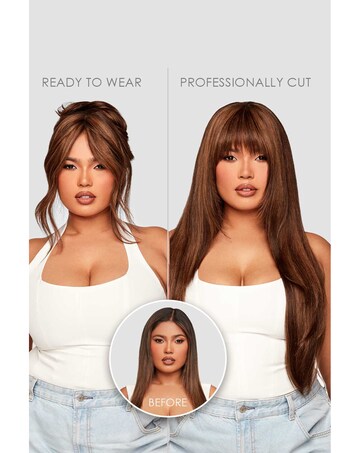 Beauty Works X Maya Jama Clip-in Fringe - Brownie Batter