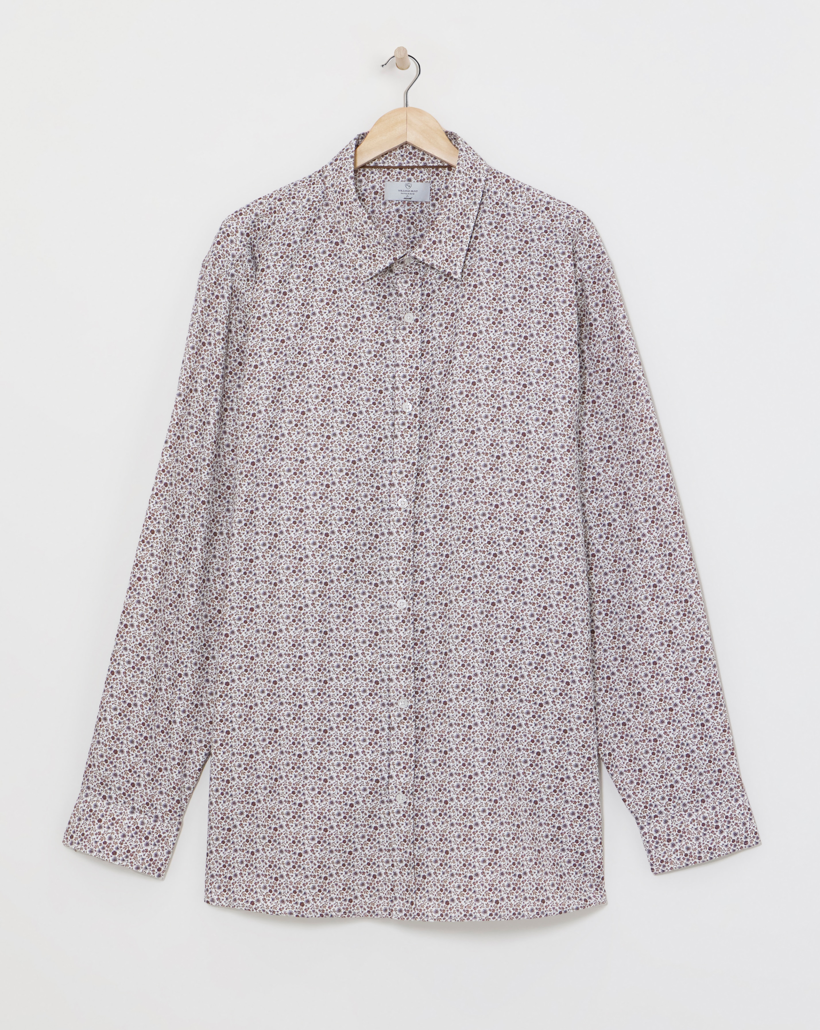 William Hunt Floral Print Jacquard Shirt
