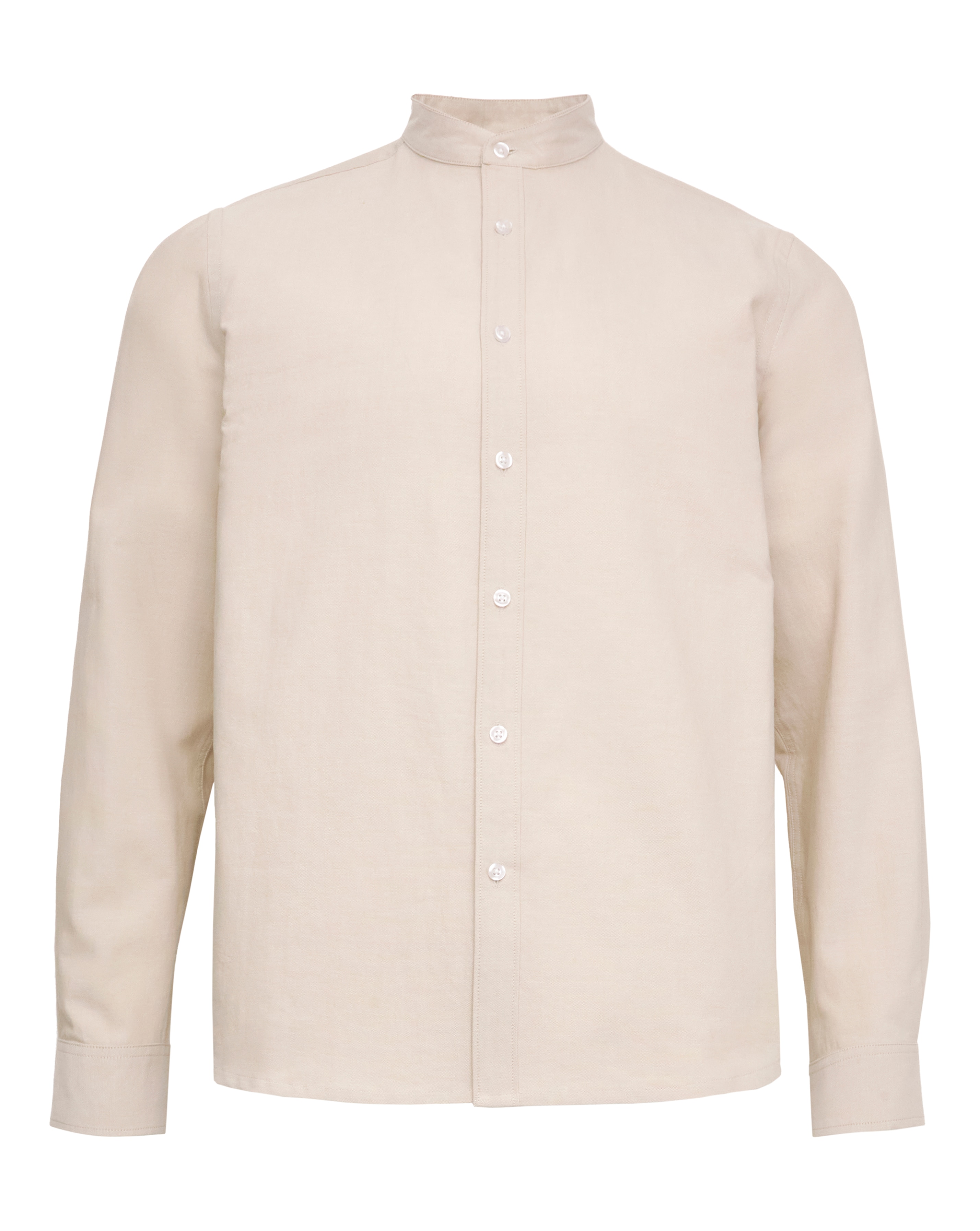 Long Sleeve Grandad Oxford Shirt