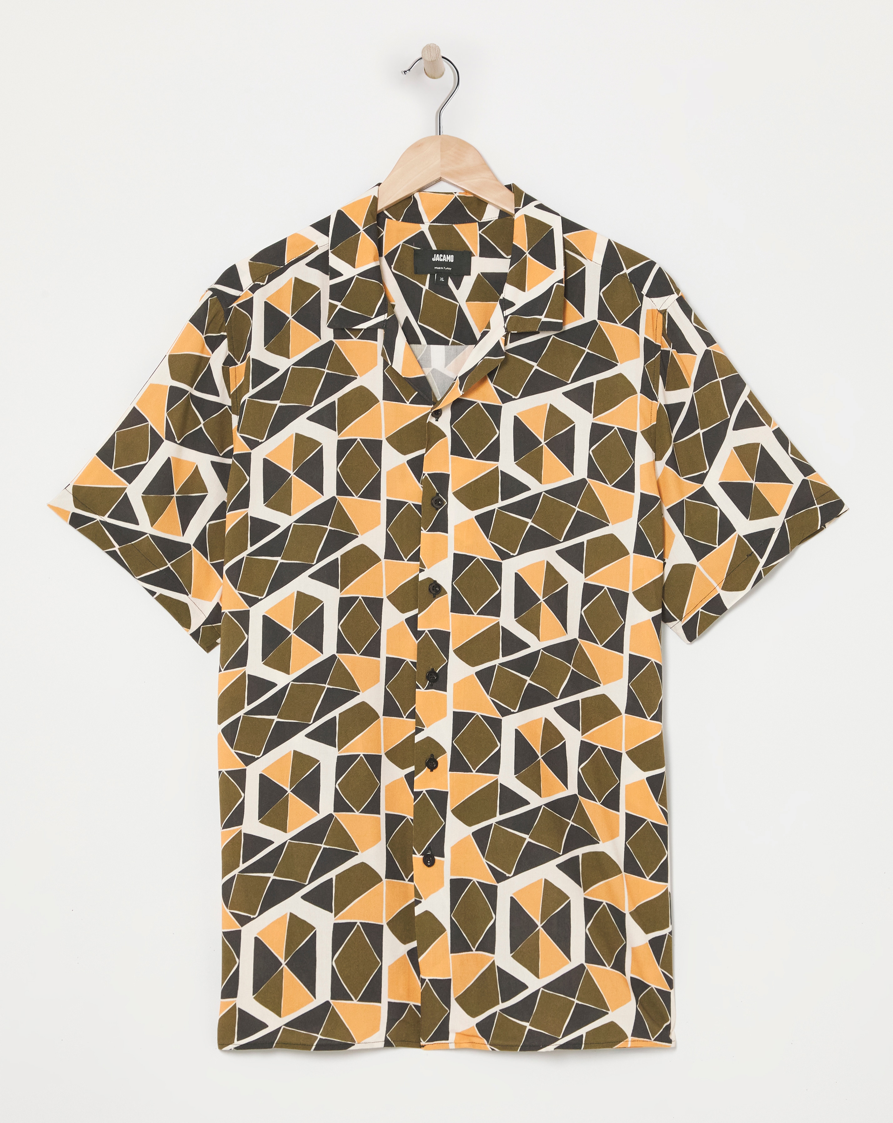 SS Geo Print Shirt with Ecovero