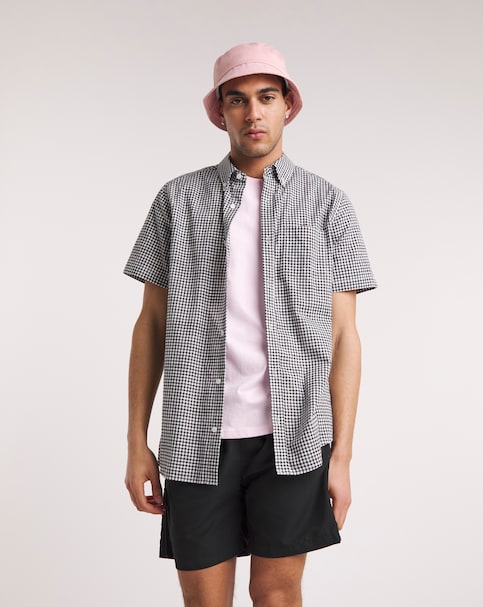 Short Sleeve Gingham Shirt